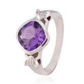 Emilia Graceful Purple Solitaire Ring